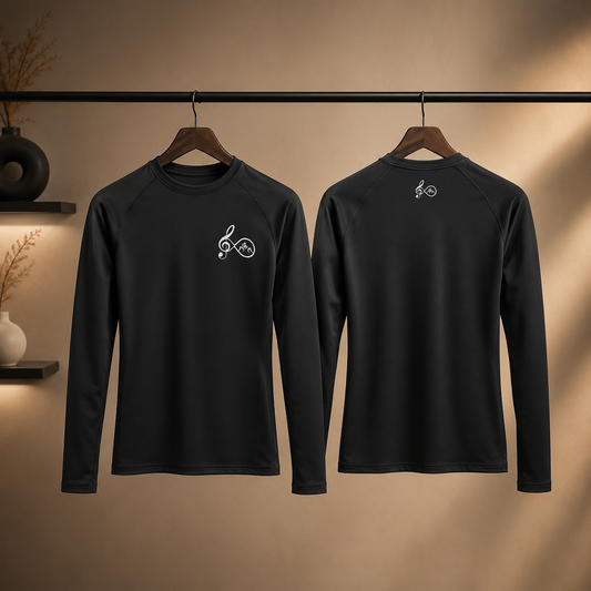 Le Dojo des Solistes — Minimal Black Long Sleeve Rashguard — Adult